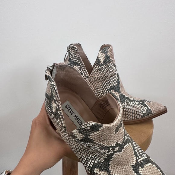 Steve Madden Women's Snakeskin Ankle Boots - Picture 6 of 7
